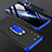 Coque Plastique Mat Protection Integrale 360 Degres Avant et Arriere Etui Housse M01 pour Samsung Galaxy S22 Plus 5G Bleu et Noir