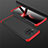 Coque Plastique Mat Protection Integrale 360 Degres Avant et Arriere Etui Housse M01 pour Xiaomi Mi 10T Lite 5G Rouge et Noir