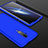 Coque Plastique Mat Protection Integrale 360 Degres Avant et Arriere Etui Housse P01 pour OnePlus 7T Pro Bleu