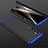 Coque Plastique Mat Protection Integrale 360 Degres Avant et Arriere Etui Housse P01 pour Samsung Galaxy F13 4G Bleu et Noir