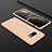 Coque Plastique Mat Protection Integrale 360 Degres Avant et Arriere Etui Housse P01 pour Samsung Galaxy S10e Or