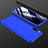 Coque Plastique Mat Protection Integrale 360 Degres Avant et Arriere Etui Housse P01 pour Xiaomi Mi A3 Bleu