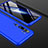 Coque Plastique Mat Protection Integrale 360 Degres Avant et Arriere Etui Housse P01 pour Xiaomi Mi Note 10 Bleu