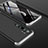 Coque Plastique Mat Protection Integrale 360 Degres Avant et Arriere Etui Housse P01 pour Xiaomi Mi Note 10 Pro Argent et Noir