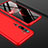 Coque Plastique Mat Protection Integrale 360 Degres Avant et Arriere Etui Housse P01 pour Xiaomi Mi Note 10 Pro Rouge