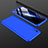 Coque Plastique Mat Protection Integrale 360 Degres Avant et Arriere Etui Housse P03 pour Xiaomi Redmi 9i Bleu