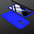 Coque Plastique Mat Protection Integrale 360 Degres Avant et Arriere Etui Housse pour Huawei Mate 20 Lite Bleu