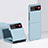 Coque Plastique Mat Protection Integrale 360 Degres Avant et Arriere Etui Housse pour Motorola Moto Razr 40 5G Bleu Clair