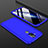 Coque Plastique Mat Protection Integrale 360 Degres Avant et Arriere Etui Housse pour Nokia 7.1 Plus Bleu