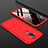 Coque Plastique Mat Protection Integrale 360 Degres Avant et Arriere Etui Housse pour Nokia 7.1 Plus Rouge