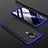 Coque Plastique Mat Protection Integrale 360 Degres Avant et Arriere Etui Housse pour Nokia X7 Bleu et Noir