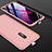 Coque Plastique Mat Protection Integrale 360 Degres Avant et Arriere Etui Housse pour Oppo Realme X Or Rose
