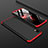 Coque Plastique Mat Protection Integrale 360 Degres Avant et Arriere Etui Housse pour Samsung Galaxy A10 Rouge et Noir