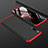 Coque Plastique Mat Protection Integrale 360 Degres Avant et Arriere Etui Housse pour Samsung Galaxy A30S Rouge et Noir
