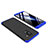 Coque Plastique Mat Protection Integrale 360 Degres Avant et Arriere Etui Housse pour Samsung Galaxy A6 Plus Bleu et Noir