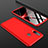 Coque Plastique Mat Protection Integrale 360 Degres Avant et Arriere Etui Housse pour Samsung Galaxy A60 Rouge
