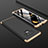 Coque Plastique Mat Protection Integrale 360 Degres Avant et Arriere Etui Housse pour Samsung Galaxy Note 9 Or et Noir