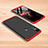 Coque Plastique Mat Protection Integrale 360 Degres Avant et Arriere Etui Housse pour Xiaomi Mi Play 4G Rouge et Noir