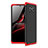 Coque Plastique Mat Protection Integrale 360 Degres Avant et Arriere Etui Housse pour Xiaomi Poco X3 NFC Rouge et Noir Petit