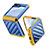 Coque Plastique Mat Protection Integrale 360 Degres Avant et Arriere Etui Housse Z01L pour Samsung Galaxy Z Flip5 5G Bleu