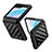 Coque Plastique Mat Protection Integrale 360 Degres Avant et Arriere Etui Housse Z01L pour Samsung Galaxy Z Flip5 5G Noir