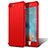 Coque Plastique Mat Protection Integrale 360 Degres Avant et Arriere M01 pour Apple iPhone 6S Plus Rouge Petit