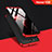 Coque Plastique Mat Protection Integrale 360 Degres Avant et Arriere Q01 pour Huawei Honor V20 Rouge et Noir