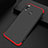 Coque Plastique Mat Protection Integrale 360 Degres Avant et Arriere Q01 pour Huawei Y9 (2019) Rouge et Noir Petit