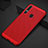 Coque Plastique Rigide Etui Housse Mailles Filet P01 pour Huawei P30 Lite XL Rouge