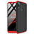 Coque Plastique Rigide Etui Housse Mat A01 pour Huawei Enjoy 9 Plus Rouge et Noir