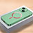 Coque Plastique Rigide Etui Housse Mat avec Mag-Safe Magnetic Magnetique QC1 pour Apple iPhone 14 Vert