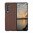 Coque Plastique Rigide Etui Housse Mat H03 pour Samsung Galaxy Z Fold4 5G Marron