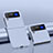 Coque Plastique Rigide Etui Housse Mat L01 pour Samsung Galaxy Z Flip3 5G Gris Lavende