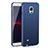 Coque Plastique Rigide Etui Housse Mat M02 pour Samsung Galaxy Note 4 Duos N9100 Dual SIM Bleu
