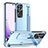 Coque Plastique Rigide Etui Housse Mat P01 pour Samsung Galaxy S23 5G Bleu