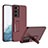 Coque Plastique Rigide Etui Housse Mat P01 pour Samsung Galaxy S23 Plus 5G Rouge