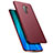 Coque Plastique Rigide Etui Housse Mat P03 pour Xiaomi Redmi Note 8 Pro Vin Rouge Petit