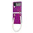 Coque Plastique Rigide Etui Housse Mat P07 pour Samsung Galaxy Z Flip4 5G Violet