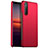 Coque Plastique Rigide Etui Housse Mat pour Sony Xperia 1 III Rouge