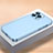 Coque Plastique Rigide Etui Housse Mat QC1 pour Apple iPhone 13 Pro Max Bleu Ciel