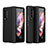 Coque Plastique Rigide Etui Housse Mat T02 pour Samsung Galaxy Z Fold4 5G Noir Petit