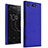 Coque Plastique Rigide Etui Sables Mouvants pour Sony Xperia XZ1 Compact Bleu