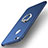 Coque Plastique Rigide Mat avec Support Bague Anneau A03 pour Huawei Honor 8 Lite Bleu