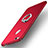 Coque Plastique Rigide Mat avec Support Bague Anneau A03 pour Huawei Honor 8 Lite Rouge