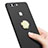 Coque Plastique Rigide Mat avec Support Bague Anneau A03 pour Huawei Honor 8 Noir Petit