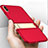 Coque Plastique Rigide Mat avec Support pour Apple iPhone Xs Rouge Petit