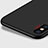 Coque Plastique Rigide Mat et Support Bague Anneau pour Apple iPhone Xs Noir Petit