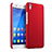 Coque Plastique Rigide Mat pour Huawei Y6 Rouge