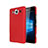 Coque Plastique Rigide Mat pour Microsoft Lumia 950 Rouge