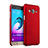 Coque Plastique Rigide Mat pour Samsung Galaxy J3 Rouge